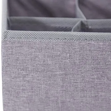 Qozary 6 Pack Sock Underwear Organizer Dividers for Drawers