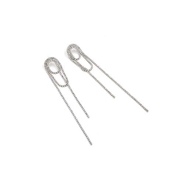 EORUBE Elegant Long Chandelier Tassel Vintage Earrings