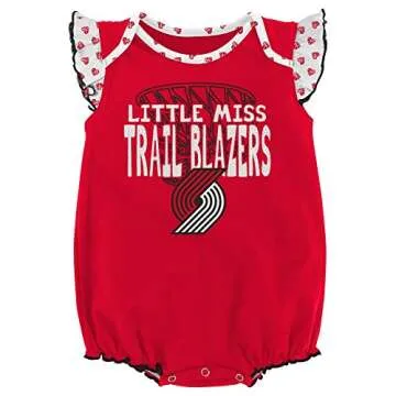 NBA Portland Trail Blazers Newborn & Infant "Heart Fan" Onesie (Piece 2), Red, 6-9 Months