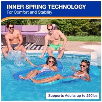 SwimWays Premium Hammock Pool Lounger Fast Inflation Comfort