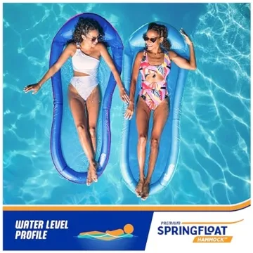 SwimWays Premium Hammock Pool Lounger Fast Inflation Comfort