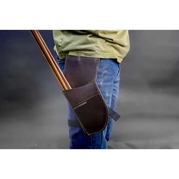 Shatterproof Archery Leather Hip Quiver Rear Facing (Right Hip)