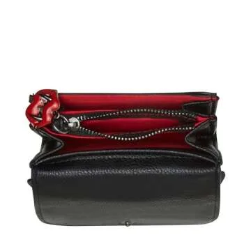 Betsey Johnson Black Cat Bifold Wallet