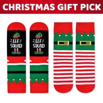 HAPPYPOP Elf Socks - Perfect Kids Christmas Gifts