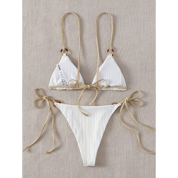 SOLY HUX High Cut Spaghetti Strap Bikini for Women