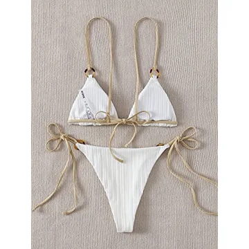 SOLY HUX High Cut Spaghetti Strap Bikini for Women