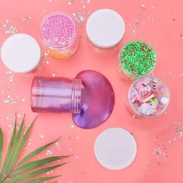 Habbi 24 Pack 8oz Plastic Jars - Versatile Clear Containers