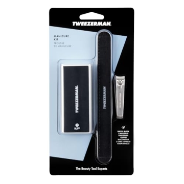 Tweezerman Black Manicure Kit with Clipper and Files