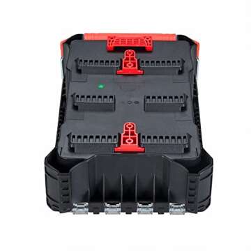 Crtbelfy Mounting Feet Compatible for Milwaukee Packout Half Case, Tool Case Box Wall Mount Hanging Cleats (1+2 Pcs)