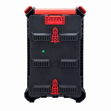 Crtbelfy Mounting Feet Compatible for Milwaukee Packout Half Case, Tool Case Box Wall Mount Hanging Cleats (1+2 Pcs)