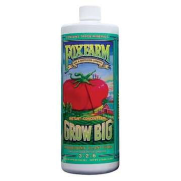 FoxFarm Grow Big Hydroponic Quart (12/Cs) - Nutrient Solution for Thriving Plants
