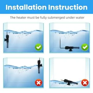 AQUANEAT Aquarium Heater, 25W Small Betta Fish Tank Heater, Mini Preset Water Thermostat with a Thermometer