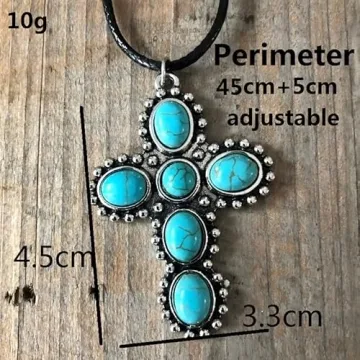 Western Natural Turquoise Necklace for Stylish Women