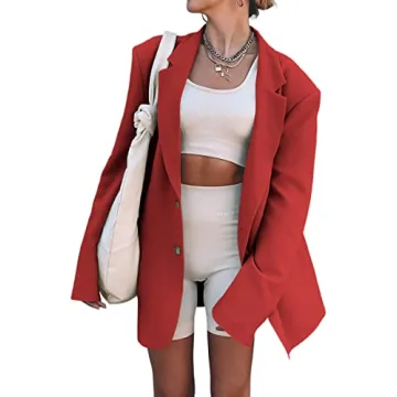 Women's Elegant Oversized Blazer - Stylish Office Jacket
