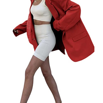 Women's Elegant Oversized Blazer - Stylish Office Jacket