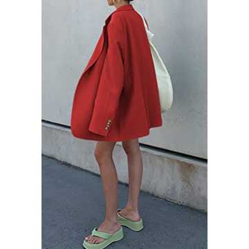 Women's Elegant Oversized Blazer - Stylish Office Jacket
