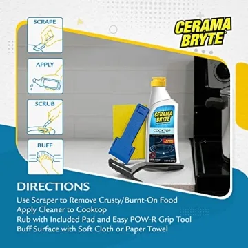 Cerama Bryte Cooktop Cleaner - Ultimate 6 Piece Cleaning Kit