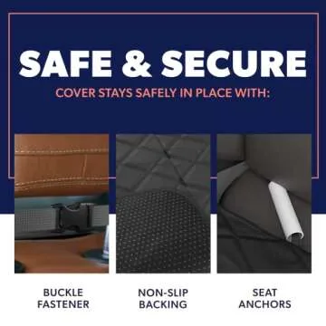 Active Pets Dog Car Seat Cover for Total Vehicle Protection