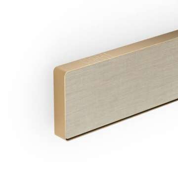 Bang & Olufsen Beosound Stage – Dolby Atmos Soundbar – TV and WiFi Speaker, Gold Tone/Golden