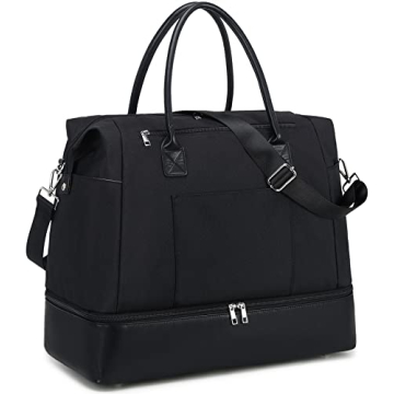 Waterproof Women's Weekender Duffel Bag with Shoe Compartment