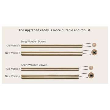 Hanfetch Large Yarn Storage Organizer for Skeins, Crochet Hooks, Knitting Needles & Accessories - Easy Assembly (Flower-Blue1)