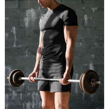 Aolesy Men's Gym Shorts 5 Inch Quick Dry Workout Running Shorts with Zipper Pockets Lightweight Sports Athletic Shorts for Men Black