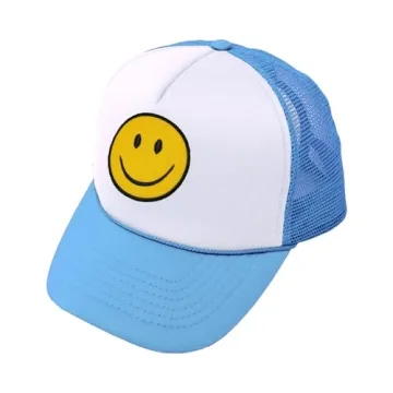 lycycse Smile Face Trucker Hat for All Ages