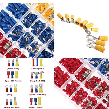 EL-SKY Premium 480pcs Insulated Wire Terminals Kit