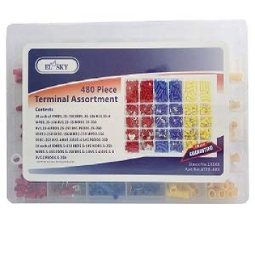 EL-SKY Premium 480pcs Insulated Wire Terminals Kit