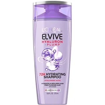 L'Oreal Paris Elvive Hyaluron Plump Hydrating Shampoo for All Hair Types, 12.6 Fl Oz