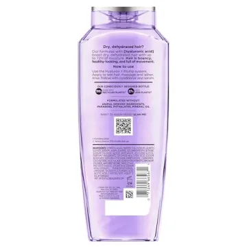 L'Oreal Paris Hyaluron Plump Hydrating Shampoo, 12.6 Fl Oz