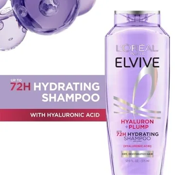 L'Oreal Paris Hyaluron Plump Hydrating Shampoo, 12.6 Fl Oz
