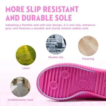 HAPPY NOCNOC Toddler Shoes for Boys & Girls, Canvas Dual Hook and Loops Sneakers with Candy-Colored Sole