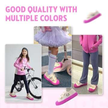 HAPPY NOCNOC Toddler Shoes for Boys & Girls, Canvas Dual Hook and Loops Sneakers with Candy-Colored Sole