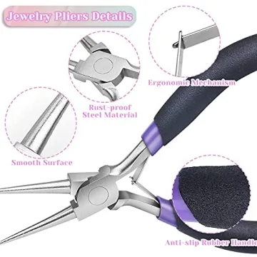 Jewelry Pliers Set by Paxcoo - 3 Essential Tools Kit