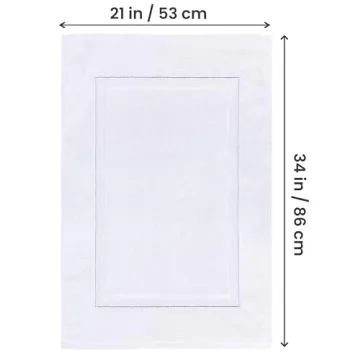 Utopia Cotton Bath Mats – Highly Absorbent & Washable