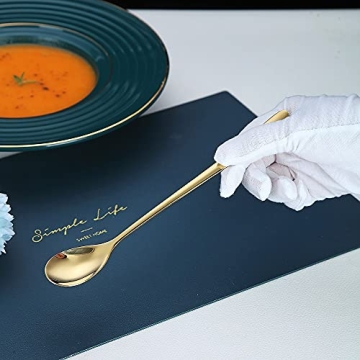 Gold Long Handle Spoon Set – Elegant Coffee & Cocktail Stirrers