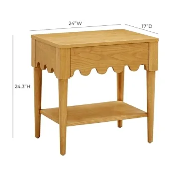 Tov Oodle Nightstand Natural Ash Finish for Any Bedroom