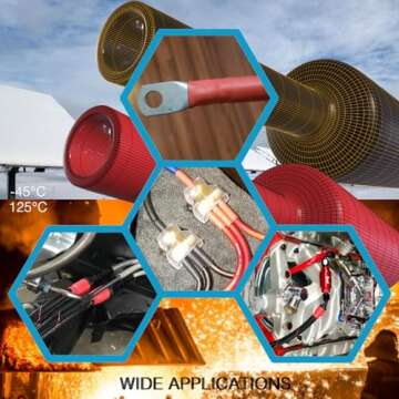 RockDIG 74PCS 1 3/4 1/2 3/8 Inch 3:1 Heat Shrink Tubing Assortment Kit Double-Wall Adhesive Lined Marine Grade Industrial Heat-Shrink Wrap Wire Tubing Black Red