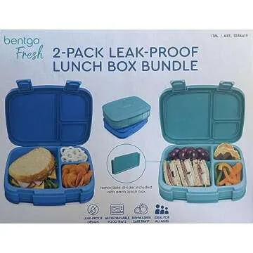 Bentgo Fresh Lunchbox - Leak-Proof Bento-Style Packaging