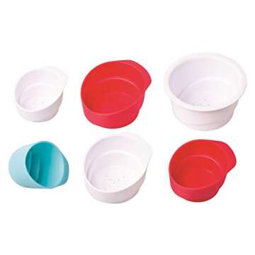 Ubbi Lighthouse Stacking Cups Bath Toys, Includes 6 Cups, Toddler Bathtub Toys, Dishwasher Safe Todd...