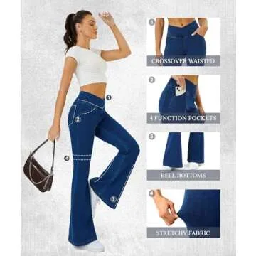 COPYLEAF Bell Bottom Jeans for Trendy Women