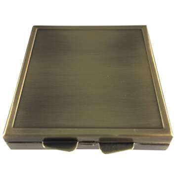 Classic Brass Travel Pill Box Case - Stylish & Functional