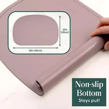 Simka Rose Baby Placemat - Non-Slip Silicone for Toddlers