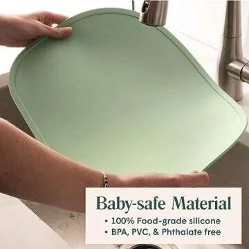 Simka Rose Baby Placemat - Non-Slip Silicone for Toddlers