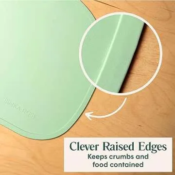 Simka Rose Baby Placemat - Non-Slip Silicone for Toddlers
