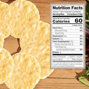 Edward & Son's Organic Unsalted Plain Brown Rice Snaps – Oven Baked, Whole Grain, Gluten Free, No Added Oils, Non-GMO Project Verified, USDA Organic – 3.5 Oz (Pack of 12)