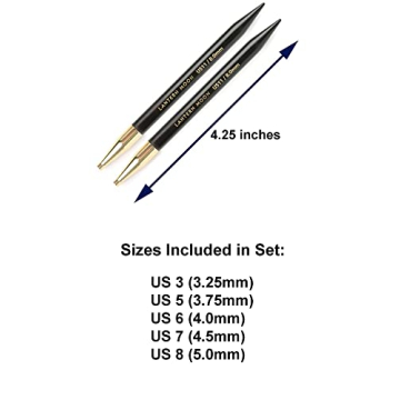 Luxury Lantern Moon Knitting Needle Set in Silk Case