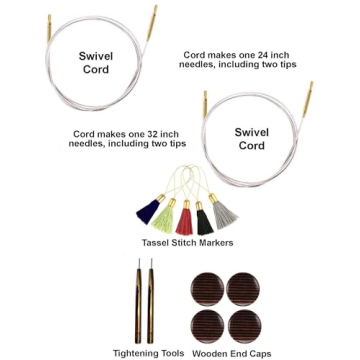 Luxury Lantern Moon Knitting Needle Set in Silk Case