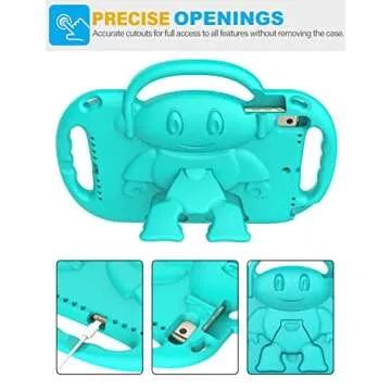 SUPLIK Kids Case for iPad 5th/6th Gen - Protective & Fun